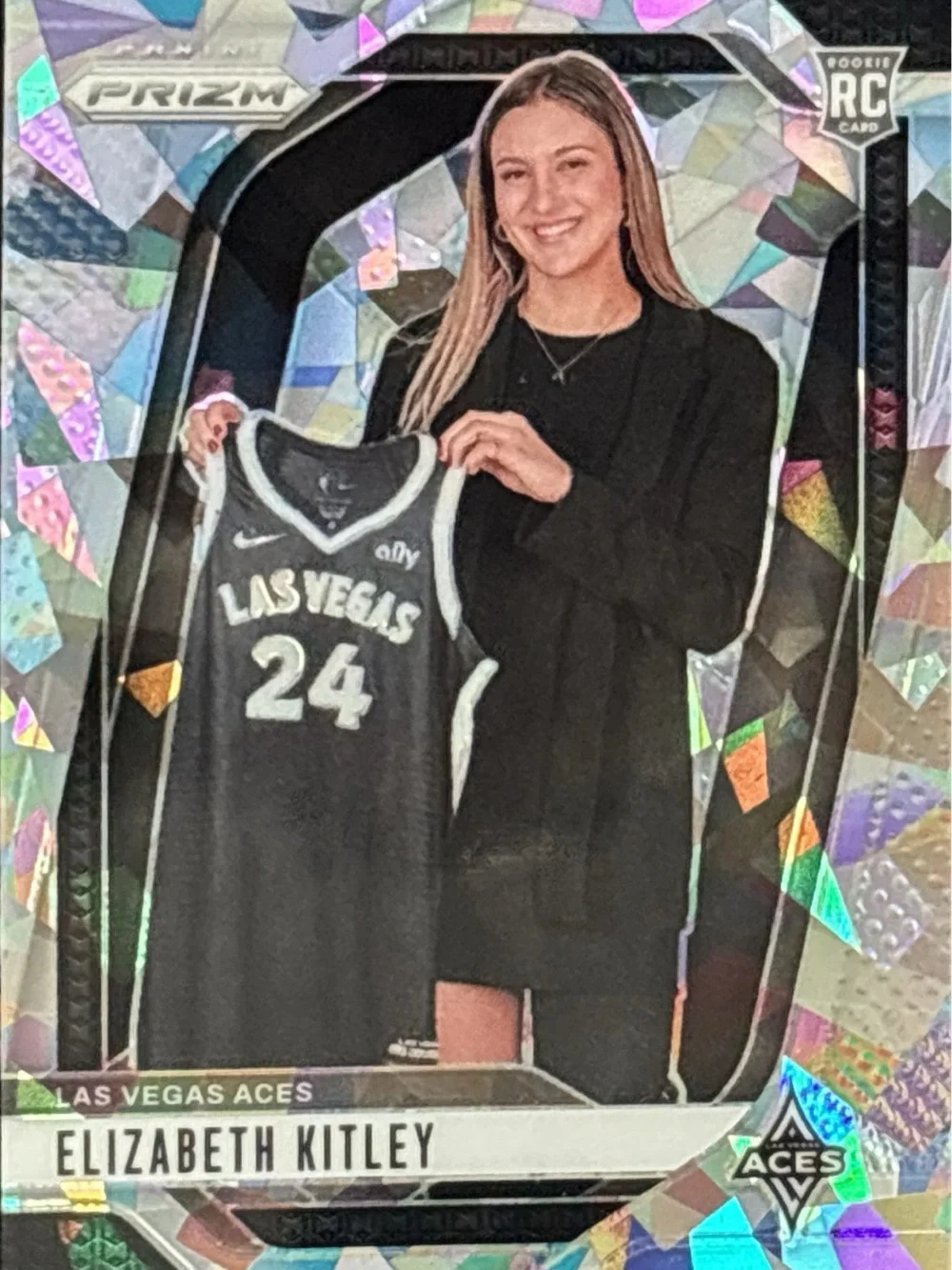 Panini Prizm Las Vegas Aces Elizabeth Kitley Rookie Basketball Card